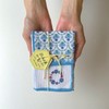 REP Blue Wreath 566909 Kitchen Cloth, Light Blue, Size: Approx.