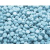 500pcs Alphabet Beads Round Flat Light Blue 7mm Craft Material