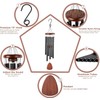 Wind Chimes, 65 cm Aluminium Wind Chimes, 6 Metal Tubes,