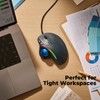 Wired Trackball Mouse with RGB Lighting, Ergonomic Thumb Control to