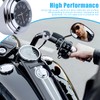 Motorcycle Handlebar Mount Clock, Stainless Steel Waterproof Handlebar Mount Round