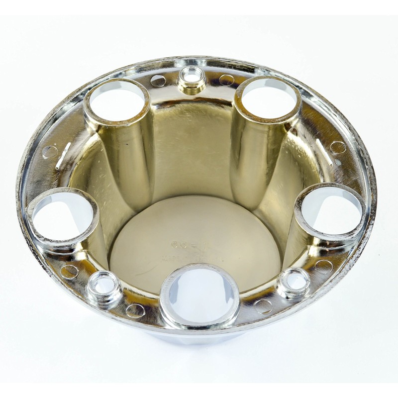 BB Auto New Wheel Hub Center Cap Chrome Red Replacement