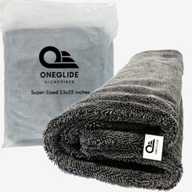 ONEGLIDE ONEGLIDE Super-Sized Car Drying Towel Ensures a Flawless Finish with No Streaks, No Scratches, or Water Spots. Sized at 23 x 35 for Superior Car Drying Performance.