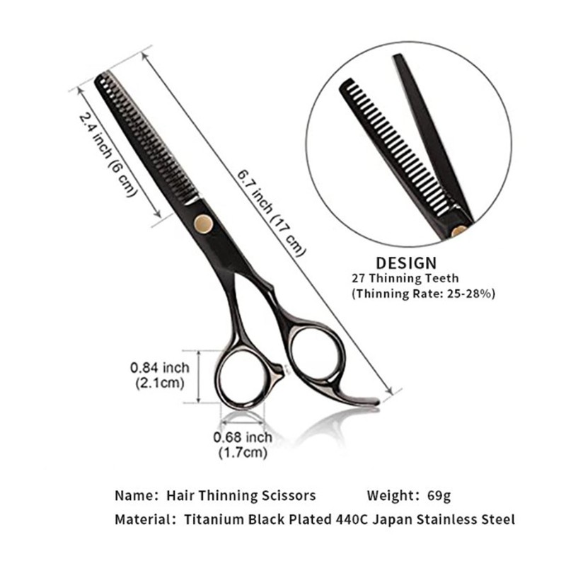 Hairdressing Shears Set Incisive Stainless Steel Professional Haircut Scissors Kit
