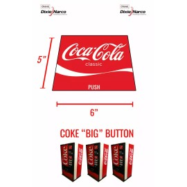 Dixie Narco (6) DIXIE NARCO 240 138-6 SODA VENDING MACHINE "CUSTOM" 12 oz CAN VEND LABEL