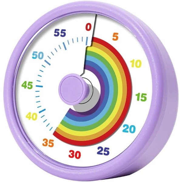 YUNYU Visual Timer for Kids, 60-Minute Silent Countdown Timer with