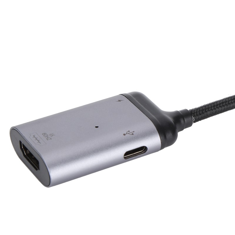 TypeC to HD Multimedia Interface PD/Data Male Short Cable 3