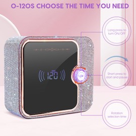 ANBEISTEE UV-Licht für Nägel, Wiederaufladbare UV-Nagellampe, Schnelle Nageltrockner-Härtungslampe, Gel Nagellack UV-Licht, 0-120S willkürliches Timing, für Salon