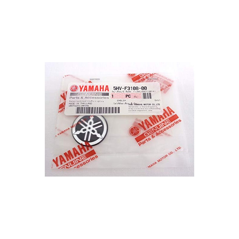Yamaha Tuning Fork Emblem Sticker, Silver, Genuine Product, 1.2 inches