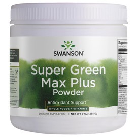Swanson Super Green Max Plus 9 Ounce (255 g) Pwdr