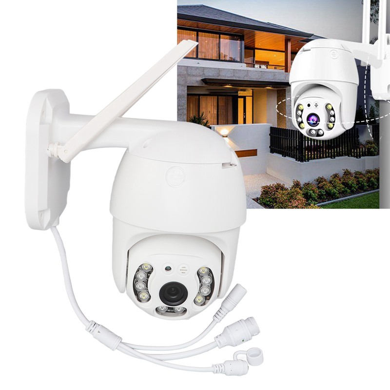 Wireless Webcam Dual Light 3MP IP66 360 Degree Rotation Wall