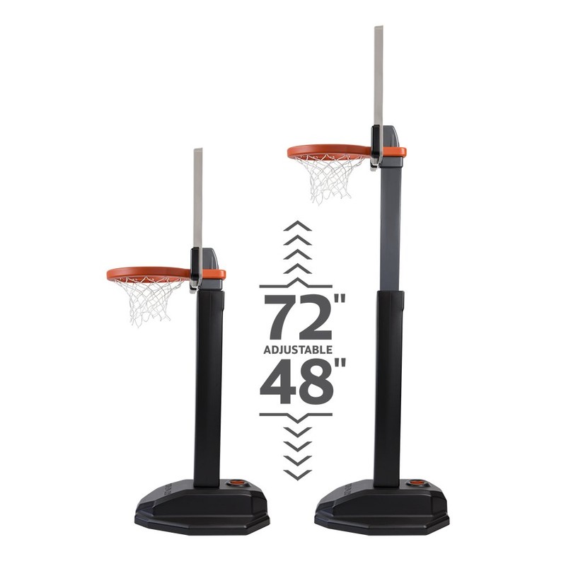 Huplay Pro Large Adjustable Post Basketball Set