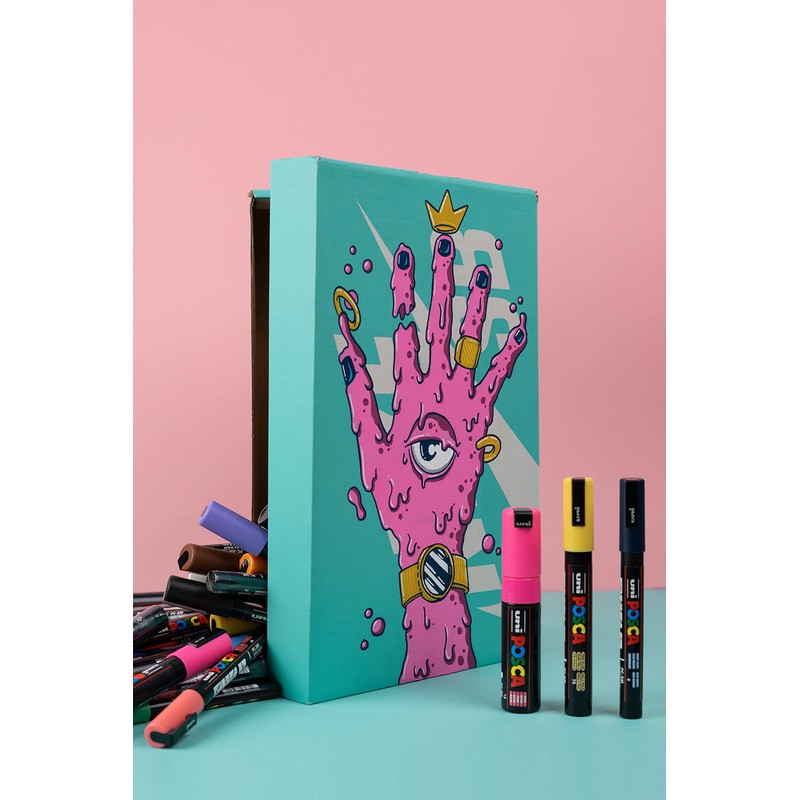 POSCA Pens PC-5M Acrylic Felt Tip Coloured Permanent Paint Markers