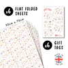 White Wrapping Paper - 6 Sheets Aesthetic Birthday Wrapping Paper