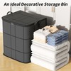 HausArtX 4 Pack Large Clothes Storage Bags, Comforter Storage organizers