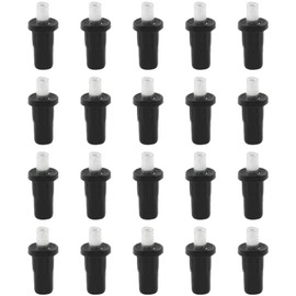 Bonsicoky 20 PCS Cabinet Door Maintenance Pin Dampers, Cabinet Door Plunger Pins Buffer Replacement Spring Pins for Window Shutters, Black