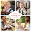 2 Pack Baby Teething Toys 3-6 6-12 Months, Silicone Butterfly