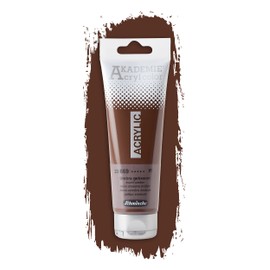 Schmincke - Akademie Acrylic Colour, Burnt Umber in 120 ml Tube, 23669012, Fine Artist Acrylic Paint, Brilliant, Highly Lightfast and Cadmium-Free, for Acrylic Painting, Mixed Media