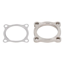 Brida de Escape Turbo de 4 Pernos de 2,5 Pulgadas, Brida de Escape de Turbina de Acero Inoxidable 304 con Junta para Sistemas de Escape 50AR T3/T4 GT35