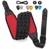 POGOLAB Guitar Strap, 3.5" Wide Air Cell Cushions Neoprene Padded