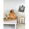 Cute Cartoon Capybara Design Plush Keychain, Soft Plush Keychain, Bag