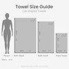 Allure Cali Striped Hand Towels Pack of 2 50 x