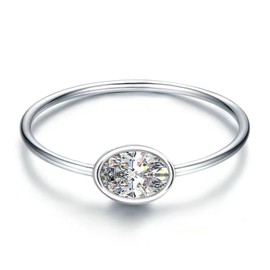 Senpotly 925 Sterling Silver Mother Daughter Birthstone Stackable Rings Set Mother Ring with Birthstone Mother Daughter Family Ring Mother's Day Jewelry Gifts for Wife (Mom Birthstone Apr., 9)