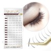 NAGARAKU Spikes Eyelash Extensions Wispy Lash Premade Fan Matte Black
