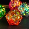 Cusdie 33MM D20 DND Dice with Sharp Edges and Glitter