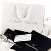 Anthony Vincent Collar Dije Perla Blanca Estilo Mallorca Tamaño 10