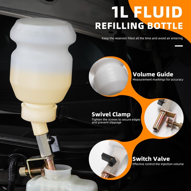 FOUR UNCLES 3L Brake Bleeder Vacuum Pump Kit - Pneumatic