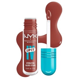 NYX Professional Makeup, Lip IV Tinta para Labios Hidratante con Efecto Gloss- Tono Drippin Nude (Rosa Quemado)                                       