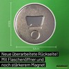Huuraa Magnet Amrum Strandmotiv Geschenk 59mm Flaschenöffner Amrum Geschenkidee