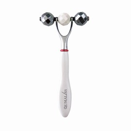 TE QUMALeSS COUMARES TERATITE BEAUTIFUL FACE ROLLER WITH SILVER FEEL WHITE TOOL TIP BLACK 3 PACK
