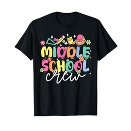First Day Of Middle School Groovy Back To School Teacher T-Shirt