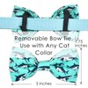 Oceanic Sharks Cat Breakaway Collar Bow Tie with Bell, Safety
