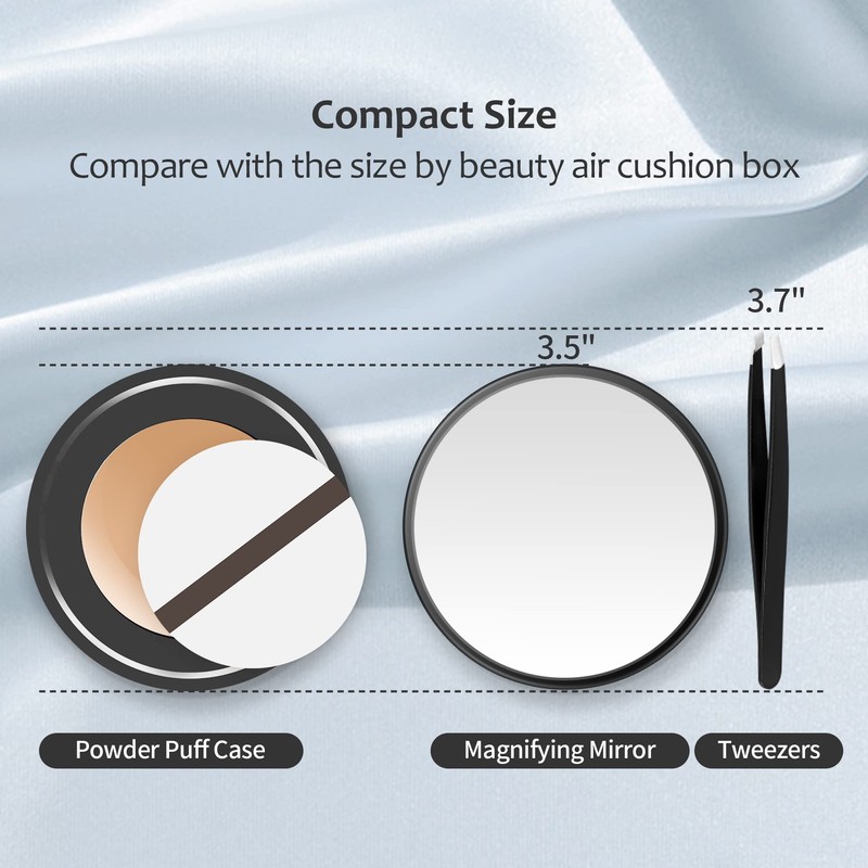 MIYADIVA 30X Magnifying Mirror, Small Travel Mirror with Suction Cup
