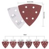 Aoyfuwell Pack of 90 Delta Sandpaper, Sanding Sheets, Triangle Sandpaper,