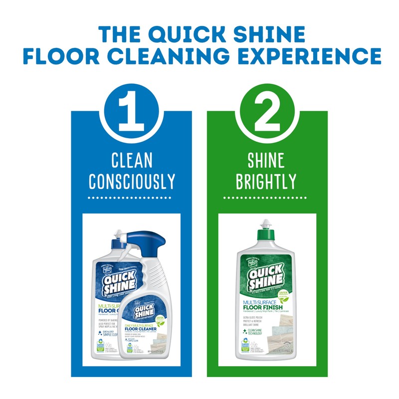 Quick Shine Multi Surface Floor Cleaner 27oz, 6Pk | Ready