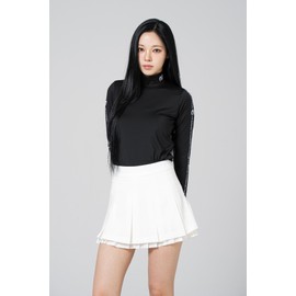 Women's golf wear heart point half-neck polar inner wear slim forearm women's golf wear / 여성 골프웨어 하트 포인트 반목폴라 이너웨어 슬림팔뚝 여자 골프복