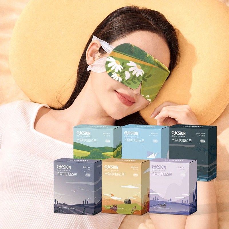 아이즈온 스팀아이마스크 6가지향 온열안대 선물세트 60매입 Eyeson Steam Eye Mask