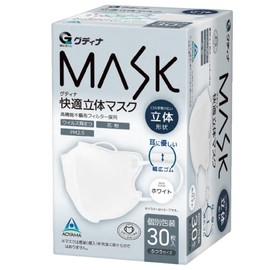 グディナ 快適立体マスク３０枚 Ｗ マスク