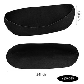 2PCS 24Inch Upgraded Planter Basket Liners Fabric Window Box Liners Felt Trough Planter Liner Black Flower Basket Liner Non-Woven Hanging Plant Liner for Planters Garden Fence - Avoid Bird Nesting