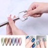 XEAOHESY 1 Piece Y-shaped Silver Cat Eye Magnet for Nails