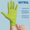 Med-Comfort Apple Nitrile Gloves, Apple Green, Size L, Powder-Free, Nitrile
