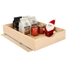 Pull Out Drawers for Cabinet 21.5" W x 23" D x 4.5" H Wood Slide Out Organizer and Storage Kitchen Cabinet Drawers Slide Out Shelves Pull Out Shelves in Kitchen Pantry Bathroom with Soft Close