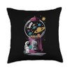Gumball Machine Astronaut Exploring Planets Throw Pillow