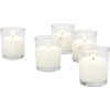 Stonebriar 12 Hour Long Burning Unscented Wax Filled Votive Holders,