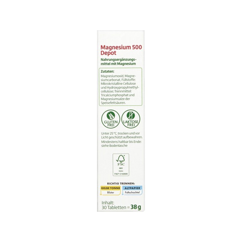 알타파마 altapharma 마그네슘 500 Depot 30정 Altapharma Magnesium 500 Depot