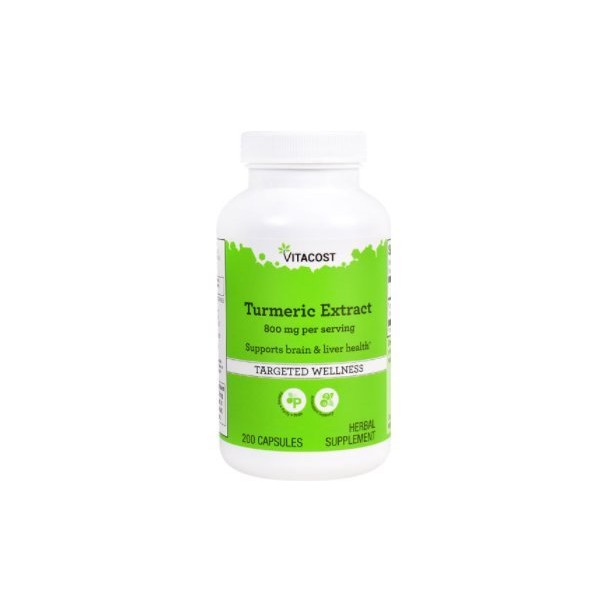 Vitacost Turmeric Extract -- 800 mg per serving - 200 Capsules